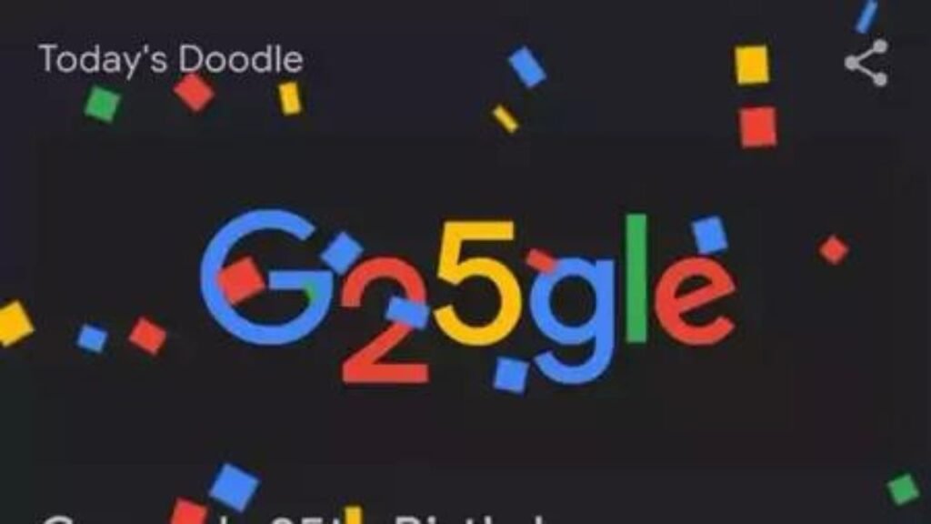 Celebrating Googles 25th Birthday 1