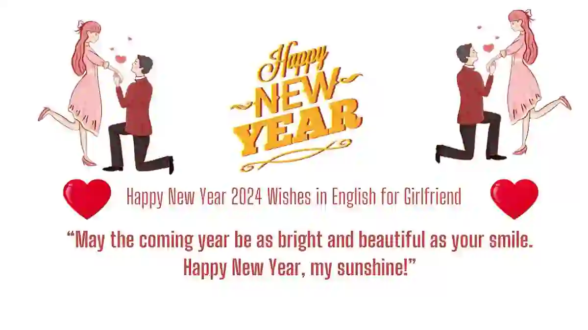 Happy New Year 2024 Wishes in English for Girlfriend