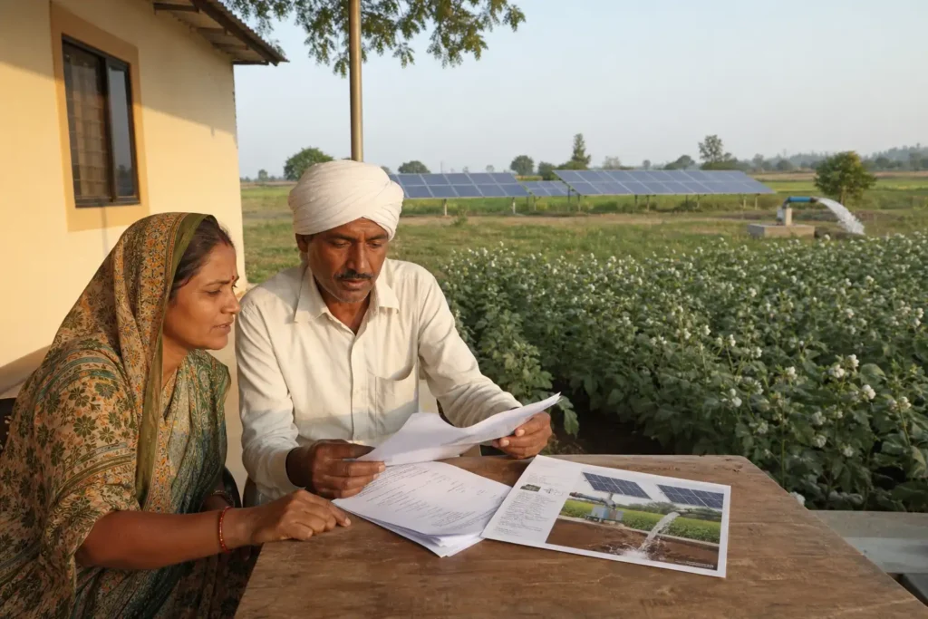 PM-KUSUM solar agriculture pump guide — 10 hp solar pump pm kusum central subsidy limit — Maharashtra farm irrigation under Kusum Mahaurja scheme
