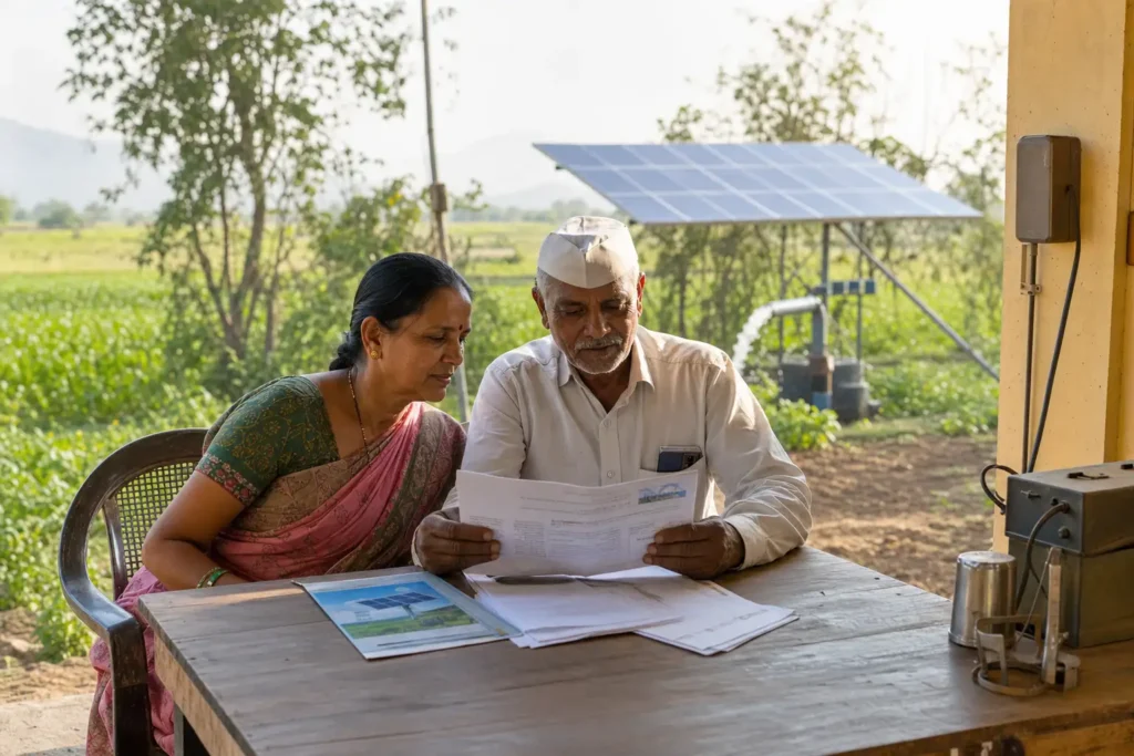 PM-KUSUM solar agriculture pump guide — 5 hp solar pump subsidy amount maharashtra general category — Maharashtra farm irrigation under Kusum Mahaurja scheme