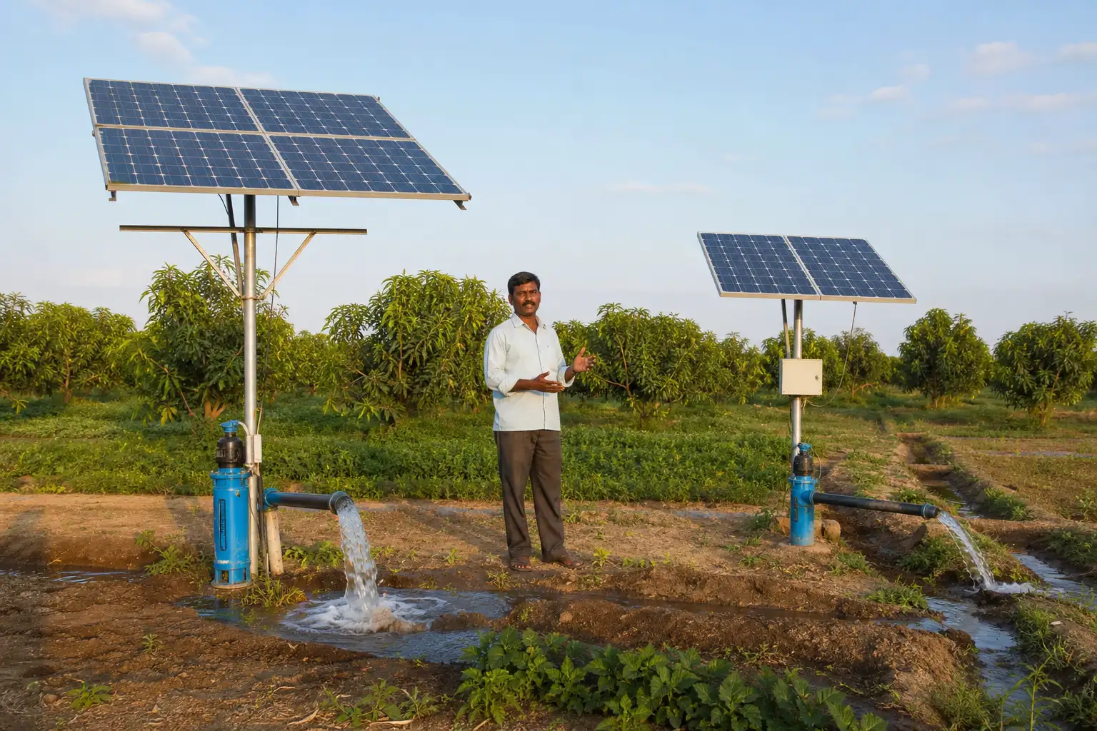 PM-KUSUM solar agriculture pump guide — 7.5 hp solar pump sc st farmer 5 percent share — Maharashtra farm irrigation under Kusum Mahaurja scheme