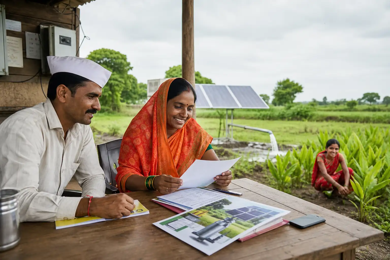 PM-KUSUM solar agriculture pump guide — bank loan for farmer share kusum solar pump — Maharashtra farm irrigation under Kusum Mahaurja scheme