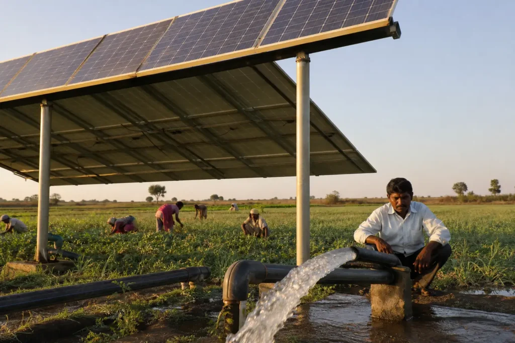 PM-KUSUM solar agriculture pump guide — border area farmer pm kusum maharashtra benefits — Maharashtra farm irrigation under Kusum Mahaurja scheme