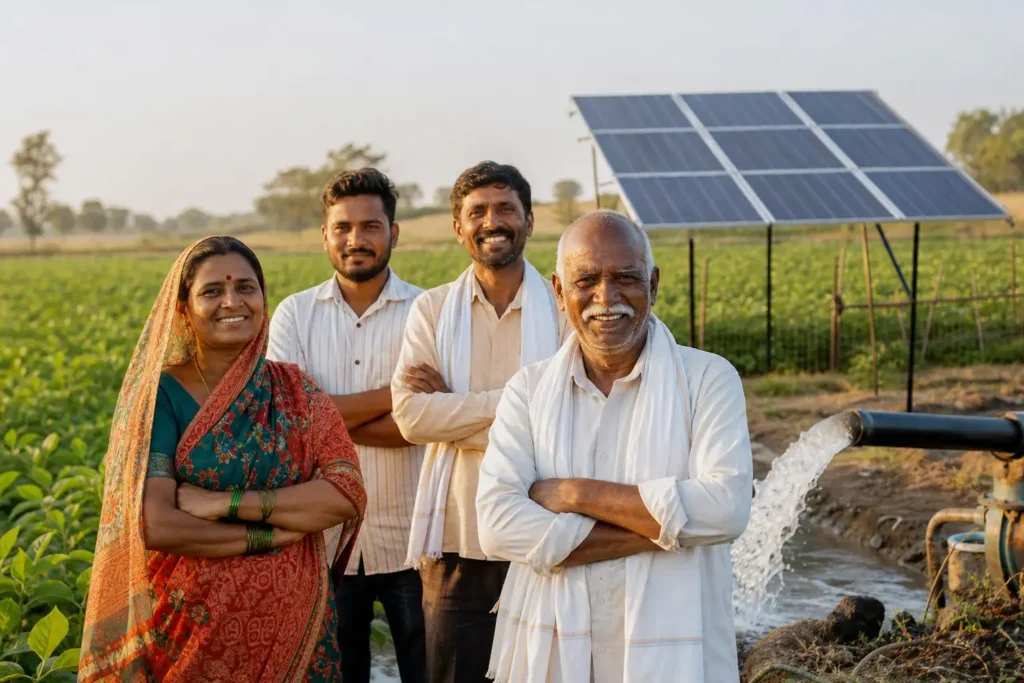 PM-KUSUM solar agriculture pump guide — caste certificate sc st solar pump 5 percent share — Maharashtra farm irrigation under Kusum Mahaurja scheme