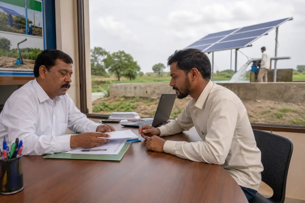 PM-KUSUM solar agriculture pump guide — choose empanelled vendor during application msedcl — Maharashtra farm irrigation under Kusum Mahaurja scheme