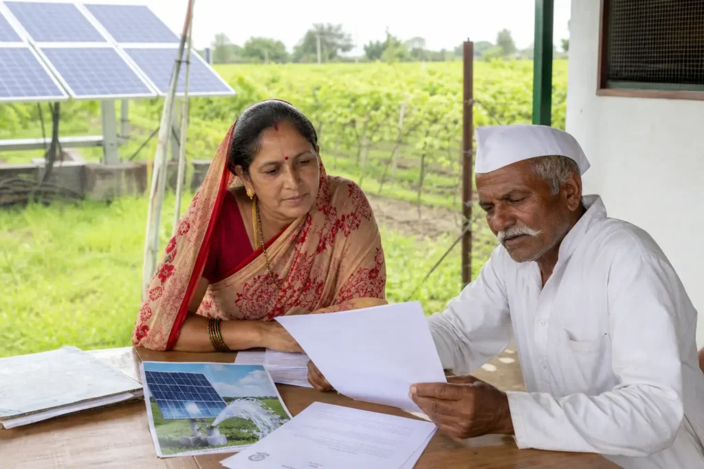 PM-KUSUM solar agriculture pump guide — cost comparison 3hp 5hp 7.5hp solar pump subsidy — Maharashtra farm irrigation under Kusum Mahaurja scheme