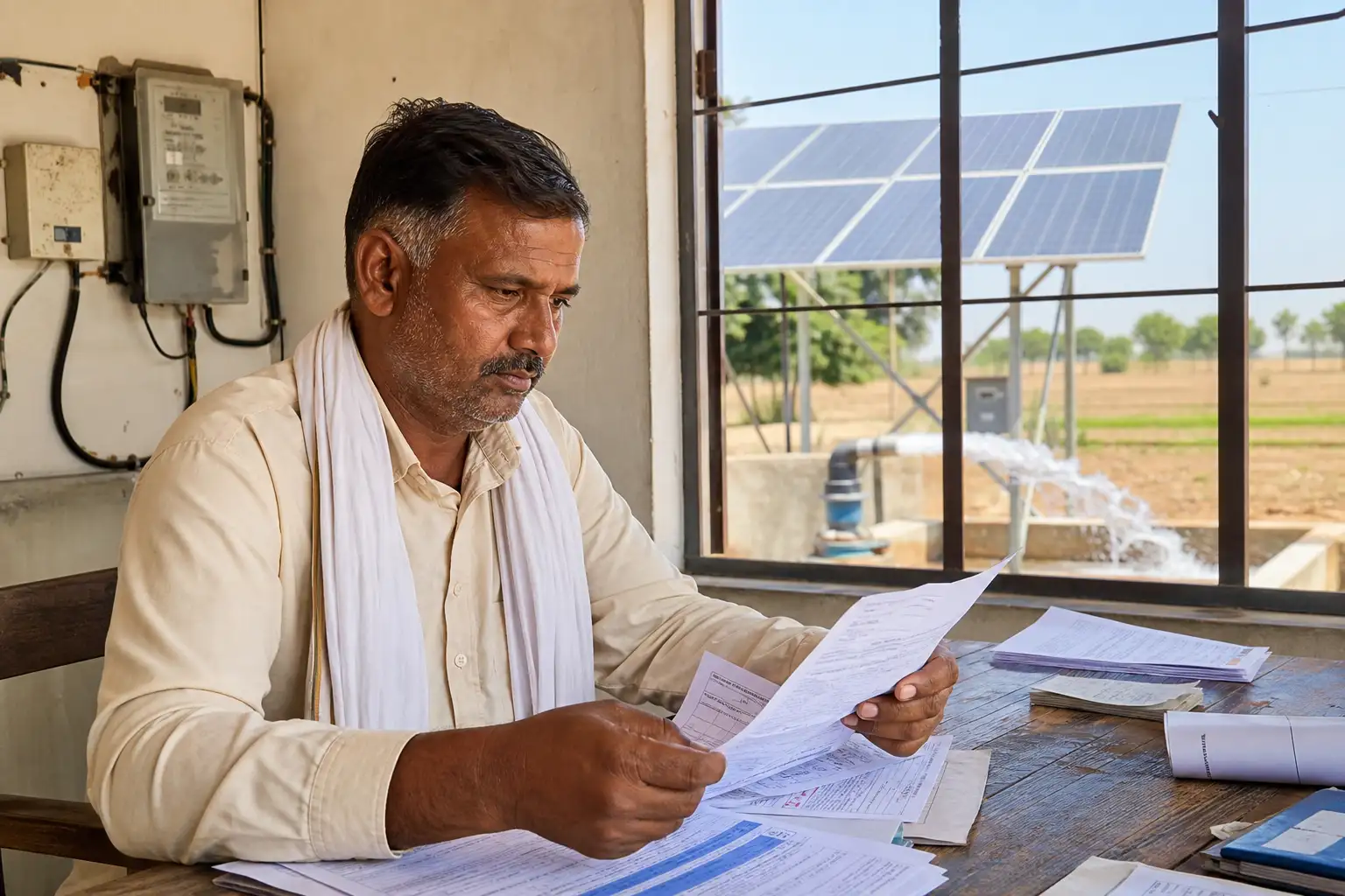 PM-KUSUM solar agriculture pump guide — electricity bill existing connection component c documents — Maharashtra farm irrigation under Kusum Mahaurja scheme