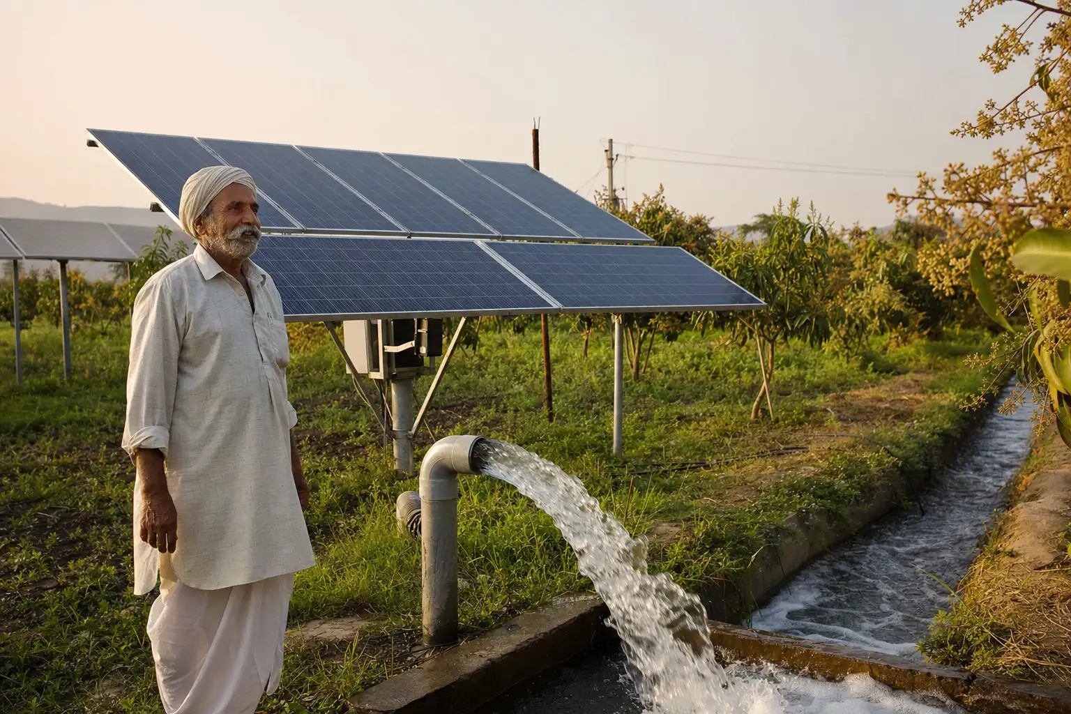 PM-KUSUM solar agriculture pump guide — existing diesel pump replacement application kusum b — Maharashtra farm irrigation under Kusum Mahaurja scheme