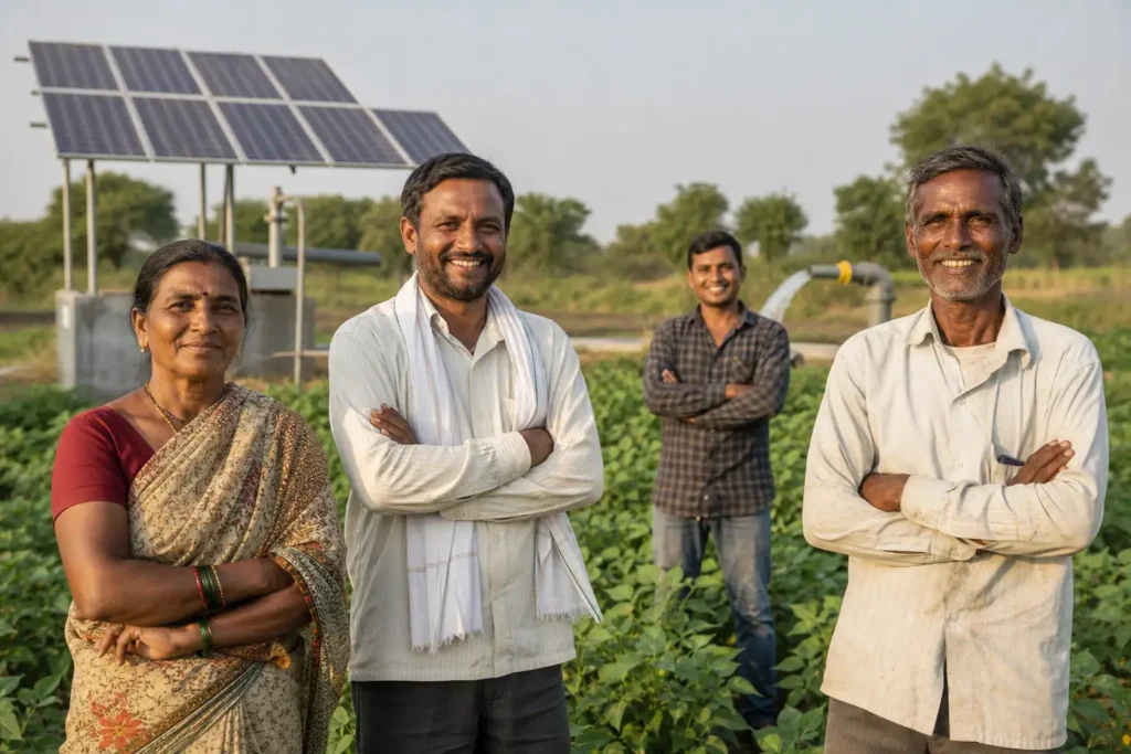 PM-KUSUM solar agriculture pump guide — farm pond solar pump irrigation eligibility — Maharashtra farm irrigation under Kusum Mahaurja scheme