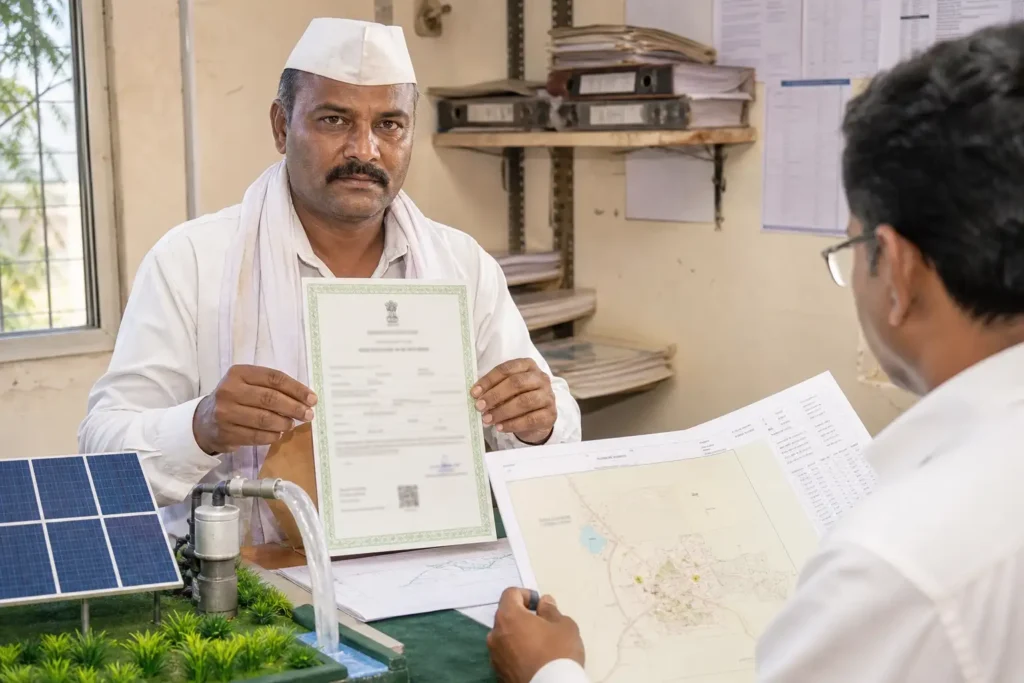 PM-KUSUM solar agriculture pump guide — farmer certificate maharashtra kusum eligibility document — Maharashtra farm irrigation under Kusum Mahaurja scheme