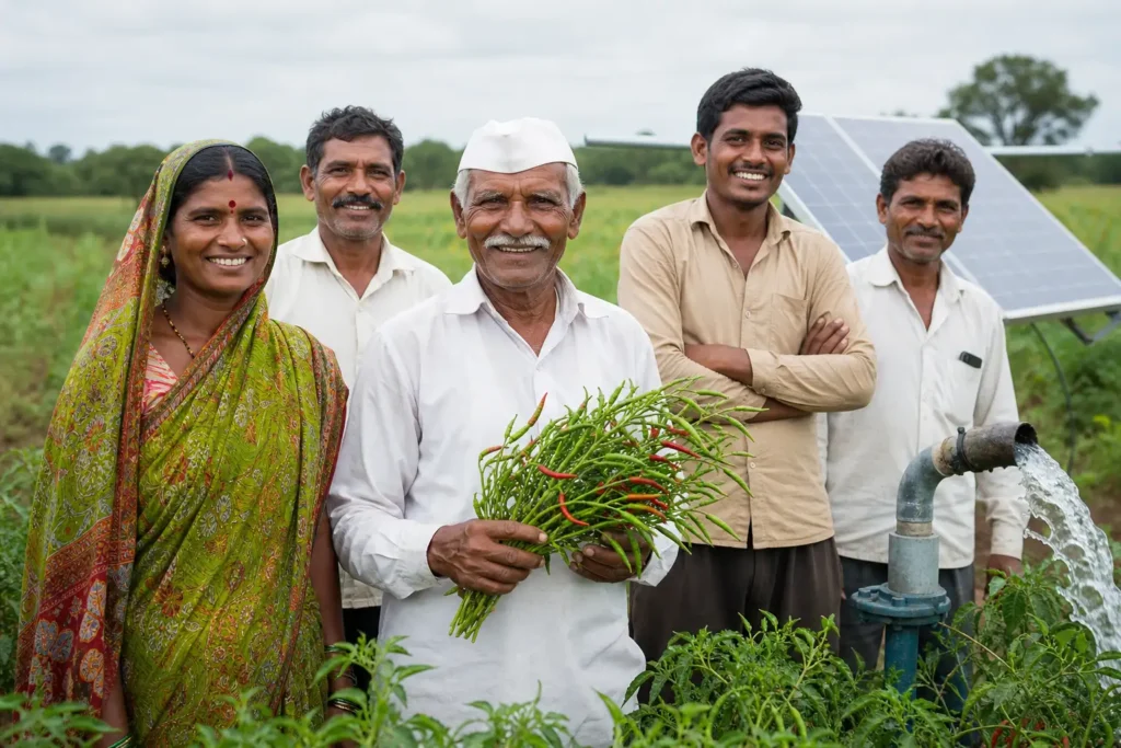 PM-KUSUM solar agriculture pump guide — general category farmer 10 percent share kusum — Maharashtra farm irrigation under Kusum Mahaurja scheme