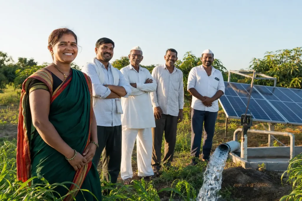 PM-KUSUM solar agriculture pump guide — hilly terrain solar pump installation eligibility — Maharashtra farm irrigation under Kusum Mahaurja scheme