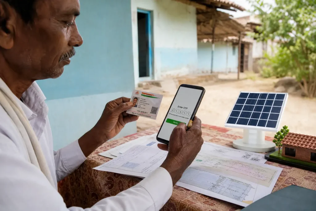 PM-KUSUM solar agriculture pump guide — kusum application otp aadhaar verification failed — Maharashtra farm irrigation under Kusum Mahaurja scheme