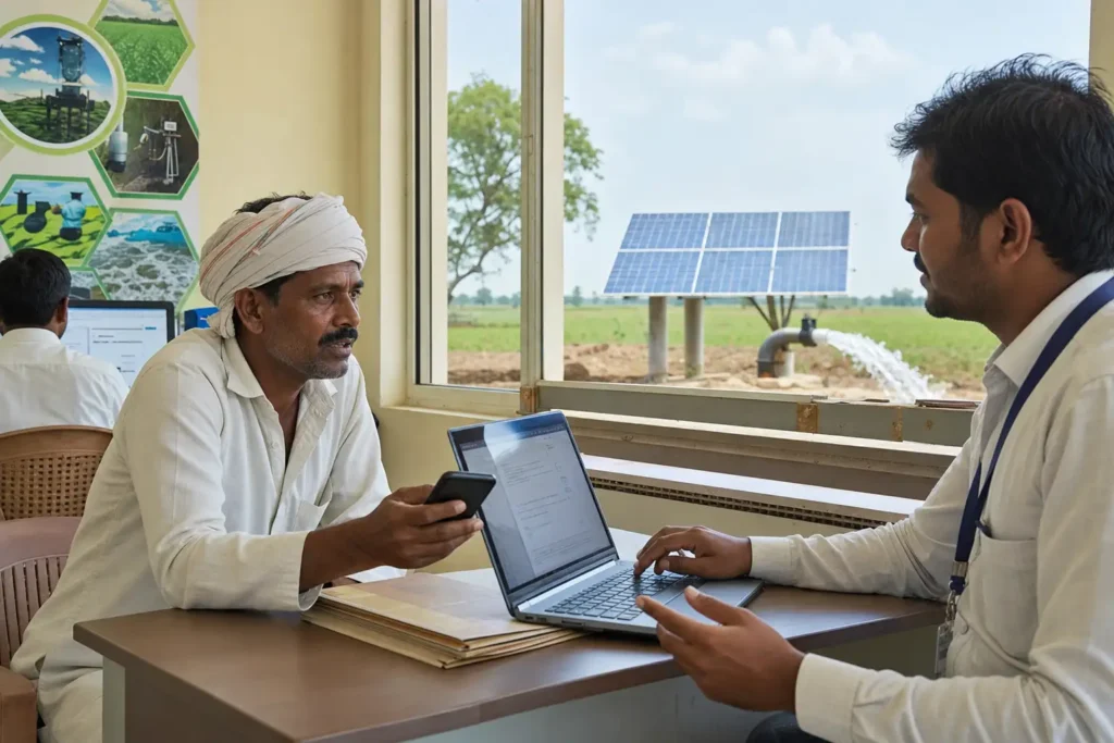 PM-KUSUM solar agriculture pump guide — mahaurja scp email application problem resolution — Maharashtra farm irrigation under Kusum Mahaurja scheme