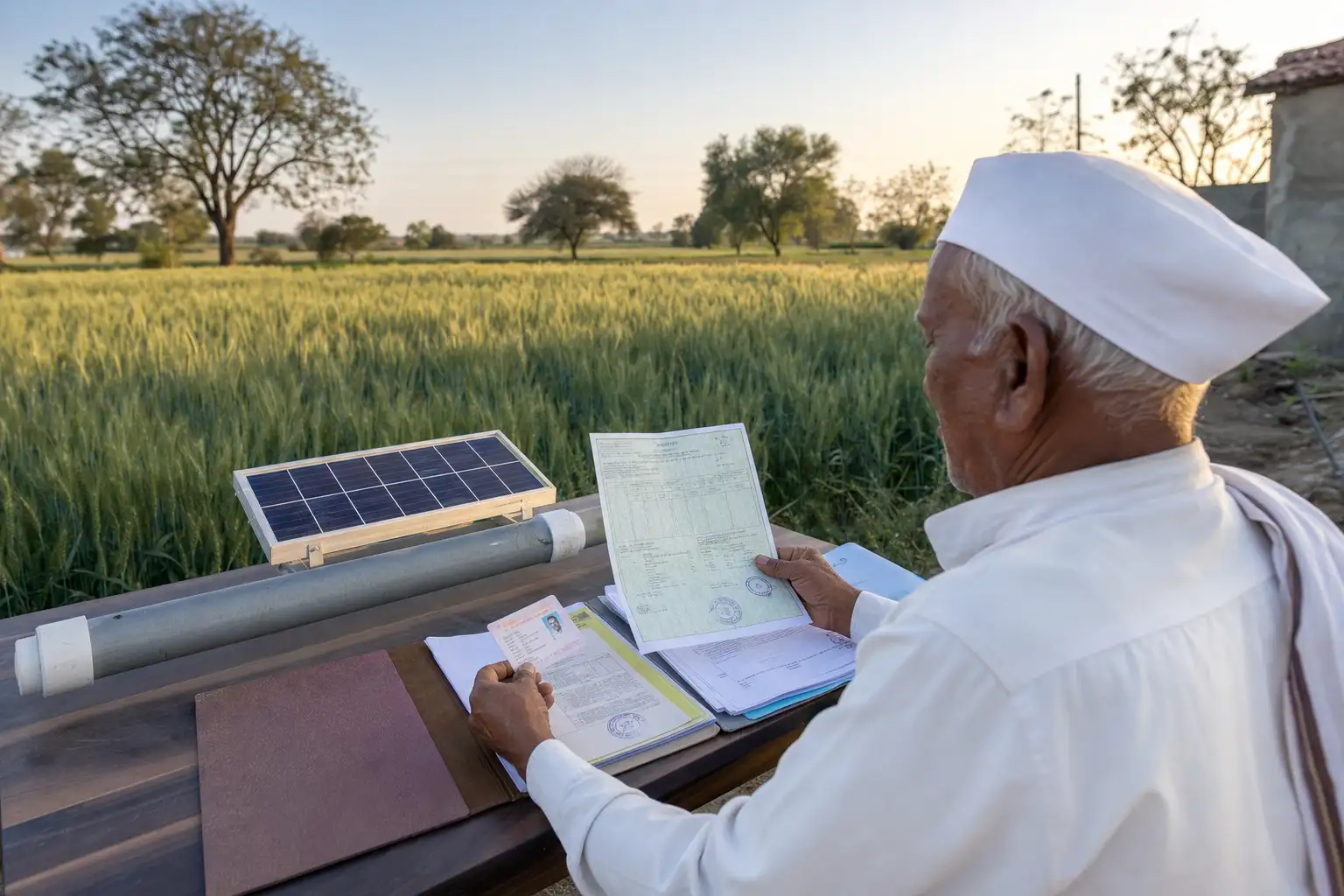 PM-KUSUM solar agriculture pump guide — mutation entry 7/12 solar pump eligibility proof — Maharashtra farm irrigation under Kusum Mahaurja scheme