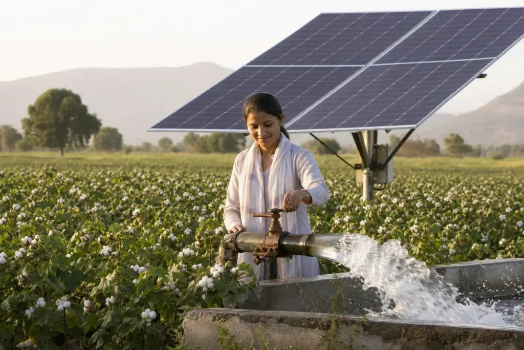 PM-KUSUM solar agriculture pump guide — open well vs borewell kusum application — Maharashtra farm irrigation under Kusum Mahaurja scheme