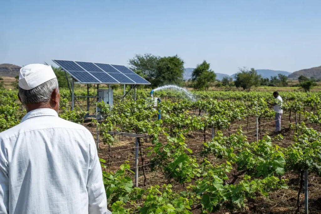 PM-KUSUM solar agriculture pump guide — pm kusum component a feeder level solar plant explained — Maharashtra farm irrigation under Kusum Mahaurja scheme