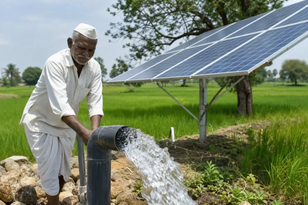 PM-KUSUM solar agriculture pump guide — pm kusum component b standalone off grid solar pump guide — Maharashtra farm irrigation under Kusum Mahaurja scheme