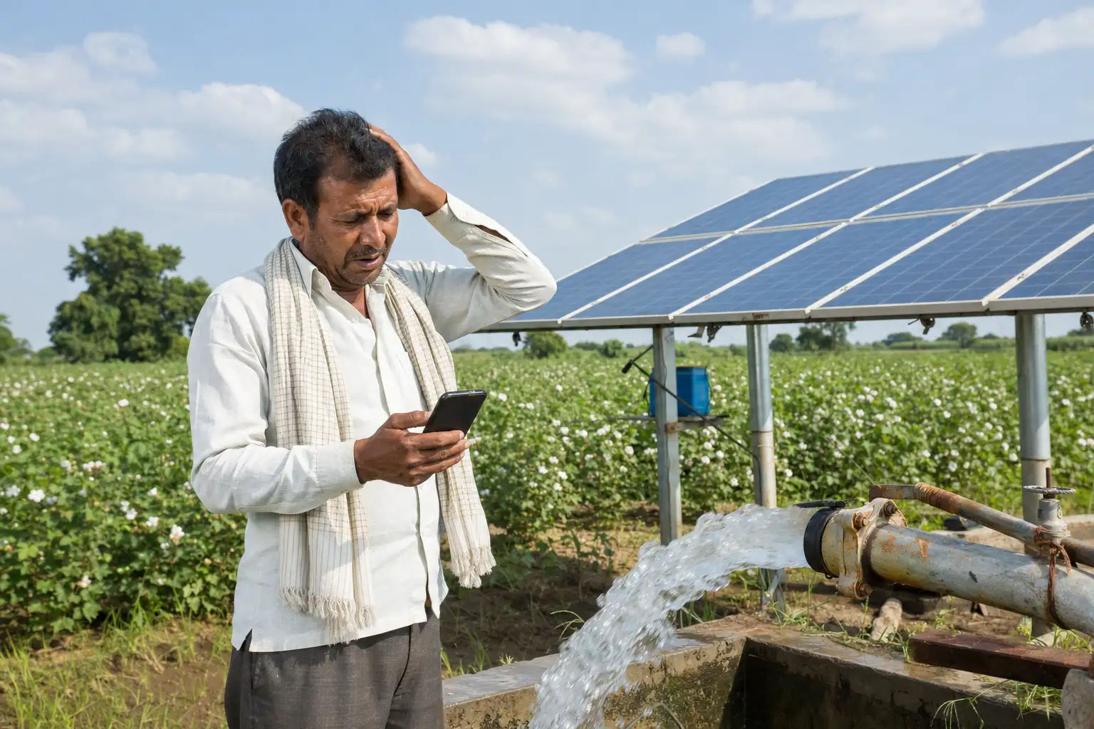 PM-KUSUM solar agriculture pump guide — solar pump application payment failed what to do — Maharashtra farm irrigation under Kusum Mahaurja scheme