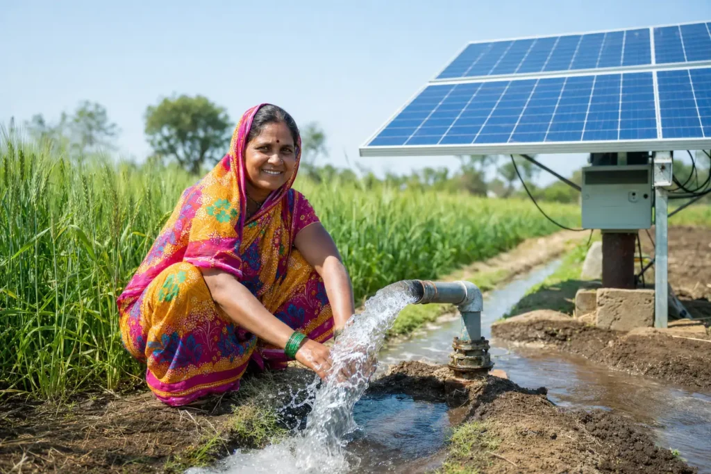 PM-KUSUM solar agriculture pump guide — solar pump subsidy bhandara maharashtra 2026 farmer share — Maharashtra farm irrigation under Kusum Mahaurja scheme