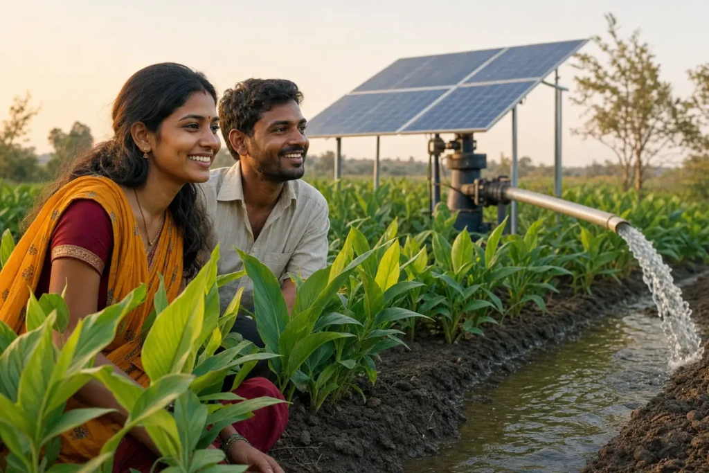 PM-KUSUM solar agriculture pump guide — solar pump subsidy dhule maharashtra 2026 farmer share — Maharashtra farm irrigation under Kusum Mahaurja scheme