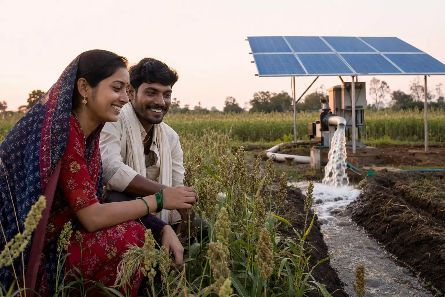 PM-KUSUM solar agriculture pump guide — solar pump subsidy kolhapur maharashtra 2026 farmer share — Maharashtra farm irrigation under Kusum Mahaurja scheme
