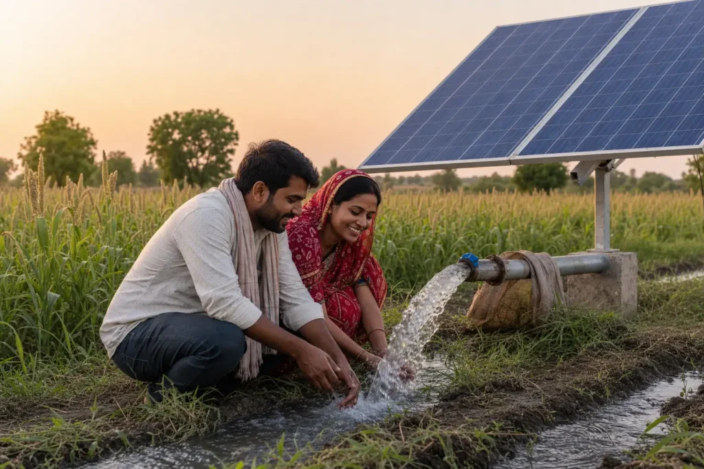 PM-KUSUM solar agriculture pump guide — solar pump subsidy nagpur maharashtra 2026 farmer share — Maharashtra farm irrigation under Kusum Mahaurja scheme