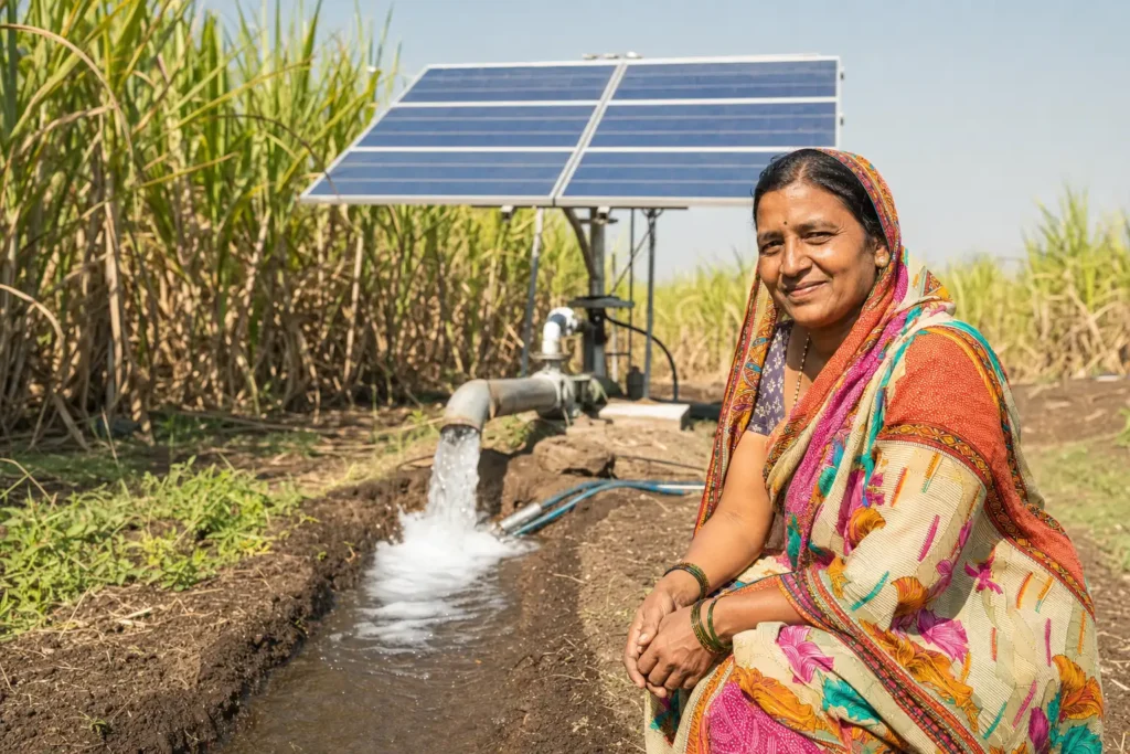 PM-KUSUM solar agriculture pump guide — solar pump subsidy nashik maharashtra 2026 farmer share — Maharashtra farm irrigation under Kusum Mahaurja scheme