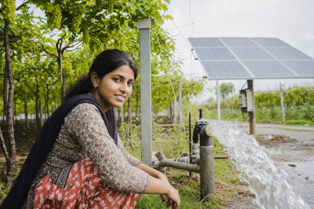 PM-KUSUM solar agriculture pump guide — throughput required liters per minute solar pump form — Maharashtra farm irrigation under Kusum Mahaurja scheme