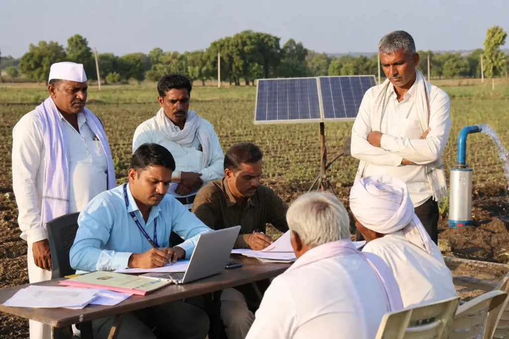 PM-KUSUM solar agriculture pump guide — village level camp solar pump registration maharashtra — Maharashtra farm irrigation under Kusum Mahaurja scheme