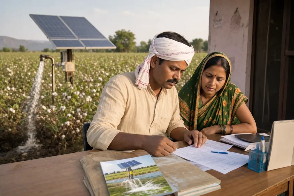 PM-KUSUM solar agriculture pump guide — when to pay beneficiary share after approval kusum — Maharashtra farm irrigation under Kusum Mahaurja scheme
